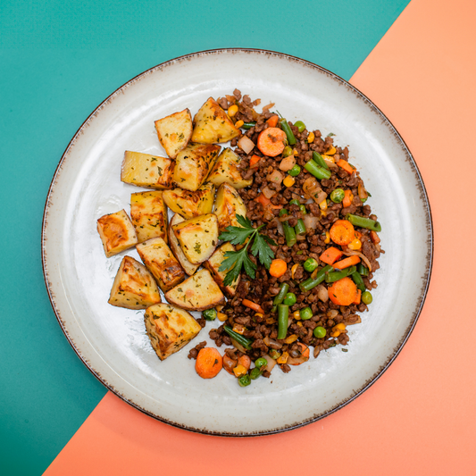 Minced Meat with Rustic Potatoes (New Recipe)