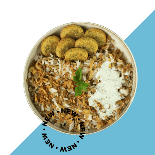 Arroz Árabe com Falafel (Nova Receita)