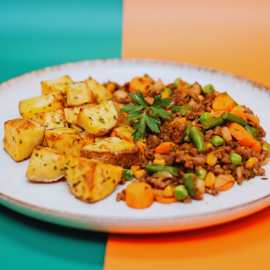 Minced Meat with Rustic Potatoes (New Recipe)