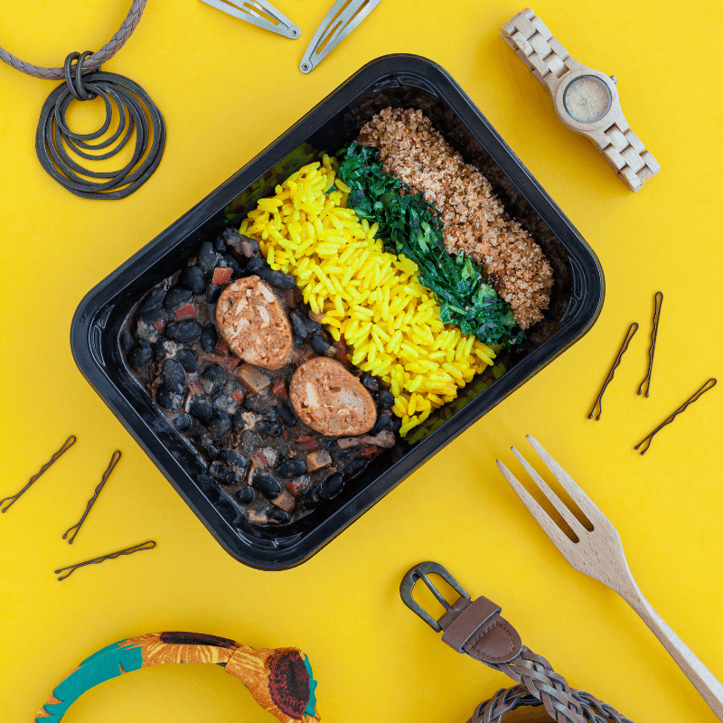 Feijoada à Brasileira - PLANTZ | Comida Plant-Based | Refeições prontas ultracongeladas
