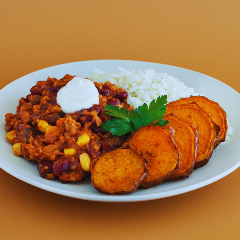 2-Beans Chilli with Seitan